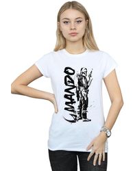 Star Wars - The Mandalorian Splat Mando Cotton T-shirt - Lyst