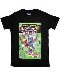 Marvel Comics - Spiderman & Iron Comic Cover T-Shirt - Lyst