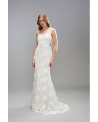 Coast - Premium Sweetheart Lace Applique Strappy Wedding Dress - Lyst