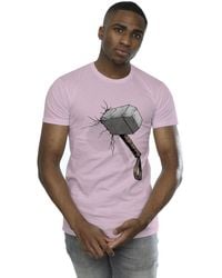 Marvel - Thor Hammer Crack T-Shirt - Lyst