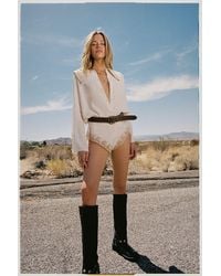 Nasty Gal - Premium Embroidered Collar Shirt - Lyst