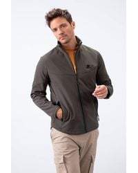 TOMMY LIFE - Solid Scuba Zip-Front Jacket - Lyst