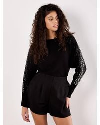 Apricot - Faux Pearl Gem Embellished Jumper - Lyst