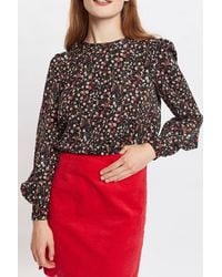 Louche - Lima Wax Flower Print Long Sleeve Blouse - Lyst