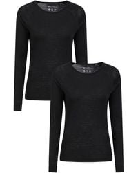 Mountain Warehouse - Round Neck Long Sleeve Breathable Merino Wool Blend Top & Pants Set - Lyst