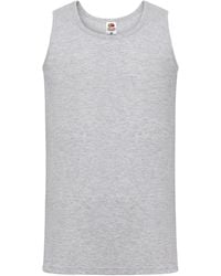Fruit Of The Loom - Valueweight Heather Athletic Vest Top - Lyst