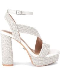 Carvela Kurt Geiger - 'Gala Platform Jewel' Fabric Heels - Lyst