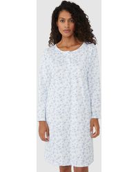 DEBENHAMS - 100% Cotton Long Sleeve Nightdress - Lyst