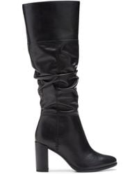 Clarks - Freva 85 Slouch Leather Knee High Boots - Lyst