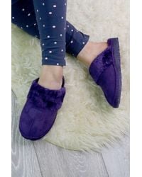 AJVANI - Faux Fur Lined Cosy Winter Slippers - Lyst