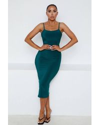 Femme Luxe - Chain Detail Strappy Bodycon Midi Dress - Lyst