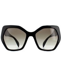 Prada - Square Black Grey Gradient Pr 16rs Sunglasses - Lyst