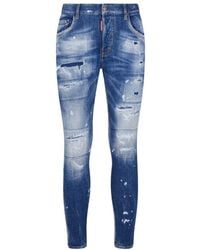 DSquared² - Super Twinky Button Fly Skinny Fit Jeans - Lyst