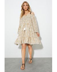 Dorothy Perkins - Printed Beach Cover Up - Lyst