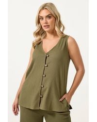 Yours - Textured Waistcoat - Lyst