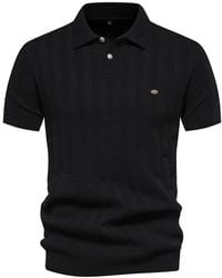 MODISHION - Plain Short Sleeve Polo Shirt - Lyst