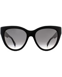 Gucci - Cat Eye Black Grey Gradient Sunglasses - Lyst