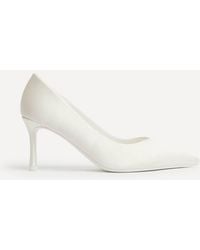 Linzi - Classic Bridal Ivory Satin Court Heels - Lyst