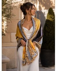 Lemon Daisy Accessories - Cassie Wedding Guest Summer Scarf Shawl - Lyst