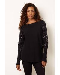 Blue Vanilla - Long Sleeve Round Neck Jumper - Lyst