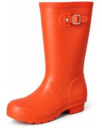 Spot on - Buckle Detail Tall Wellington Boots - Lyst