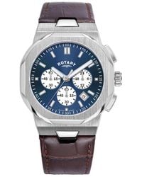 Rotary - Regent Stainless Steel Classic Analogue Quartz Watch - Gs05450/05 - Lyst