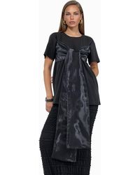 Msn-Collection - Cotton T-Shirt With Large Bow Detail - Lyst