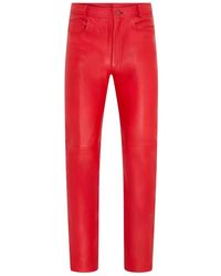Infinity Leather - Lamb Leather 501 Biker Jeans - Lyst