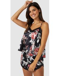 DEBENHAMS - Woven Floral Cami With Contrast Trim - Lyst