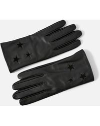 Accessorize - Luxe Star Leather Gloves - Lyst