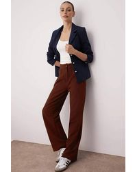 WOVCOR - Tailored Wide Leg Woven Trousers - Lyst