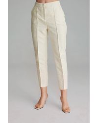 GUSTO - Textured Cigarette Trousers - Lyst