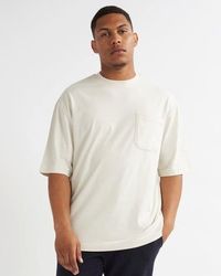 Alse Studio - Cotton Premium Quality Oversized T-Shirt With Chest Pocket - Lyst