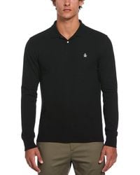 Original Penguin - Long Sleeve Polo Shirt - Lyst