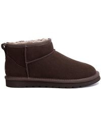 EverAu Australia - Real Sheepskin Finch Ultra Mini Classic Boots With Eva Sole - Lyst