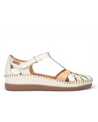TruClothing - Leather Semi-Open Wedge Sandal Shoes - Lyst