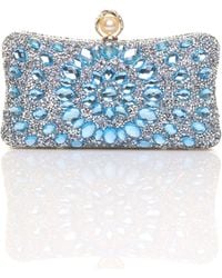 AJVANI - Diamante Embellished Gem Party Evening Prom Clutch Bag - Lyst