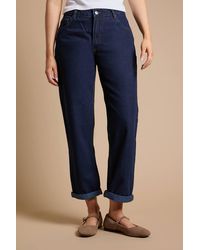 Dorothy Perkins - Boyfriends Ankle Grazer Fold Up Jeans - Lyst