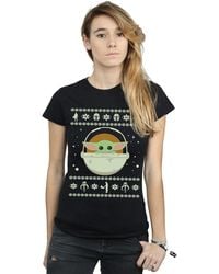 Star Wars - The Mandalorian The Child Christmas Cotton T-shirt - Lyst