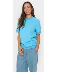 Saint Tropez - Joolsz Short Sleeve Sweatshirt - Lyst