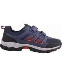 Absolute Footwear - Double Touch & Close Wide Fitting Walking Hiking Trainer Shoe - Lyst