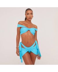 EGO - Knotted Tie Mini Bikini Set - Lyst
