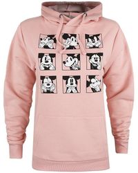 Disney - Multi Face Mickey Mouse Cotton Hoodie - Lyst
