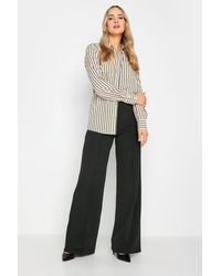 Long Tall Sally - Tall Wide Leg Crepe Trousers - Lyst