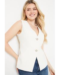 Dorothy Perkins - Button Front Waistcoat - Lyst