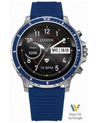 Citizen - Cz Smart Stainless Steel Wear Os Watch Mx0001-12x - Lyst