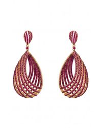 LÁTELITA London - Vortex Teardrop Earrings Ruby - Lyst