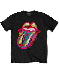 The Rolling Stones - Sixty Brush Stroke Cotton T-shirt - Lyst
