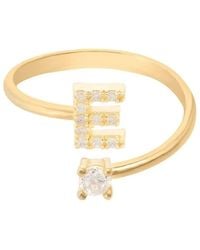LÁTELITA London - Initial Ring E - Lyst