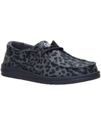 HEYDUDE - Wendy Stretch Jersey Leopard Slip On Shoe - Lyst